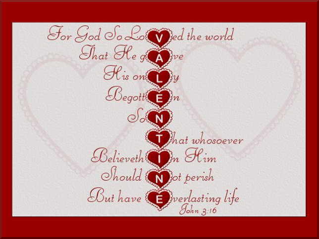 Bible Verse John 3 16 Valentine