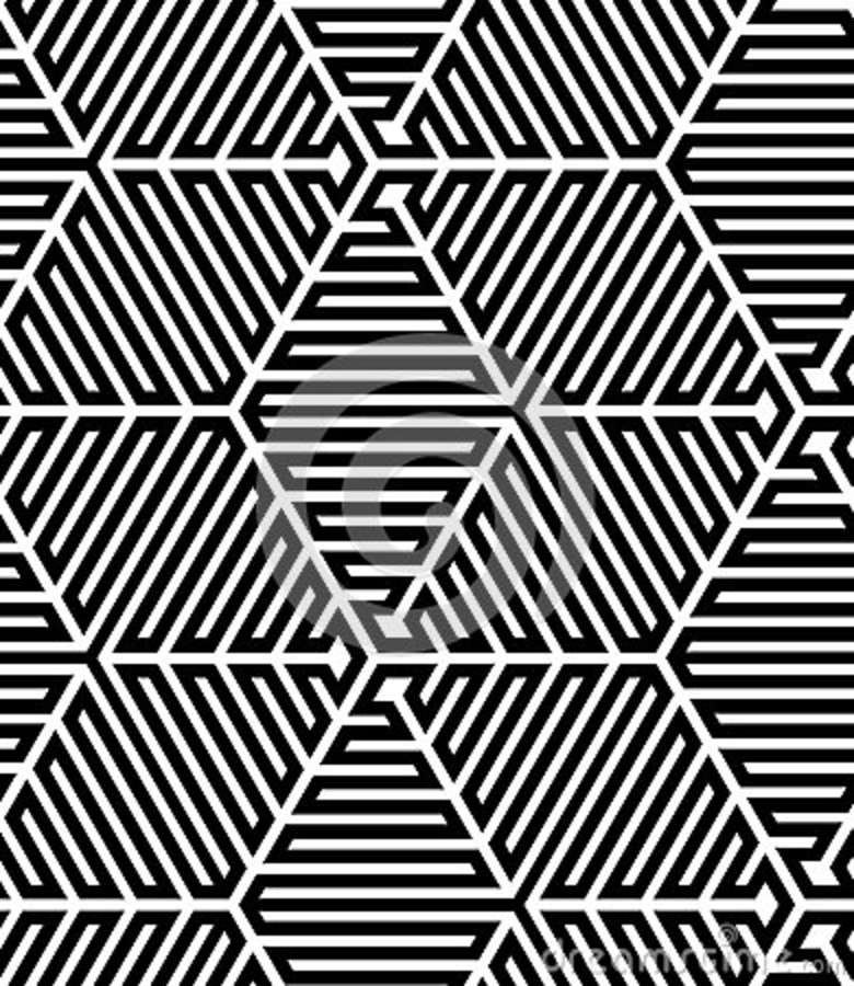 Black and White Op Art Design