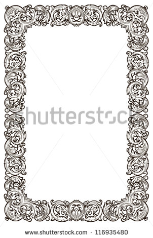 Black and White Vintage Frame Black and White Vintage Frame