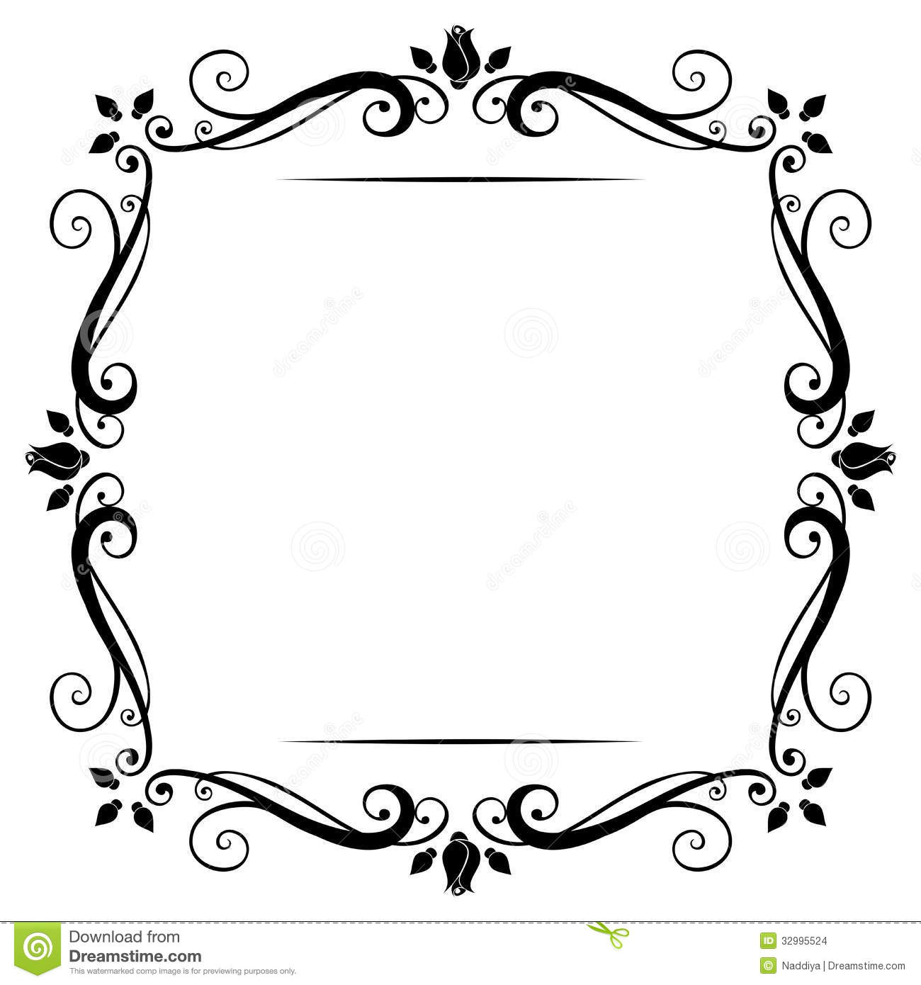 11 Black And White Vintage Frame Vector Images - Black White Vintage