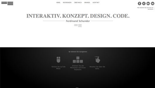 Black and White Website Designs