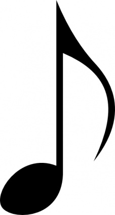 Black Music Notes Clip Art