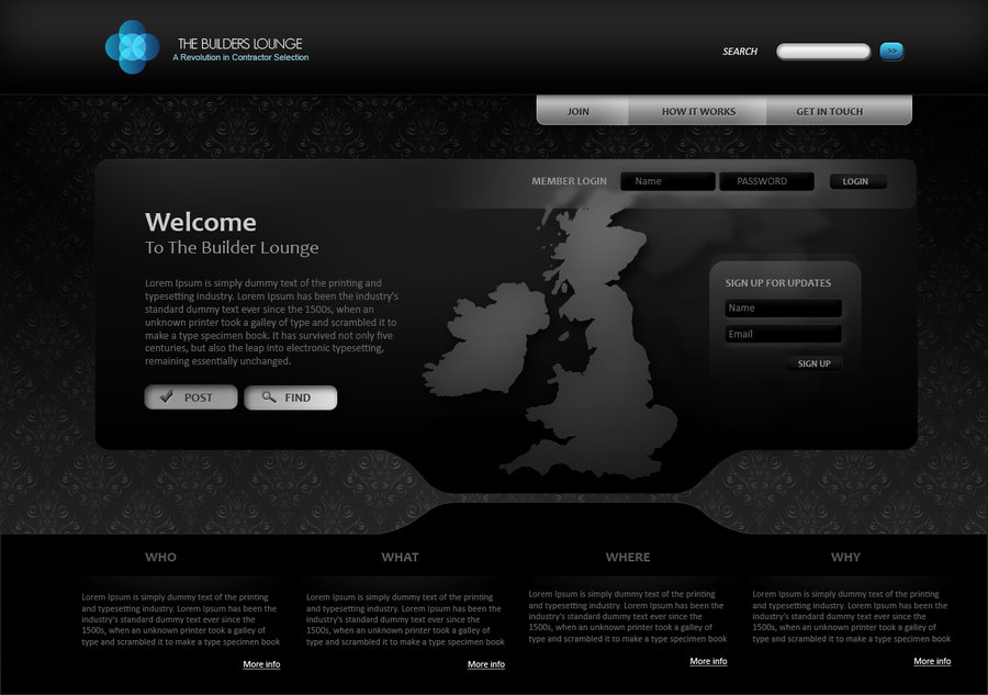 Black Web Design Inspiration Black Web Design Inspiration