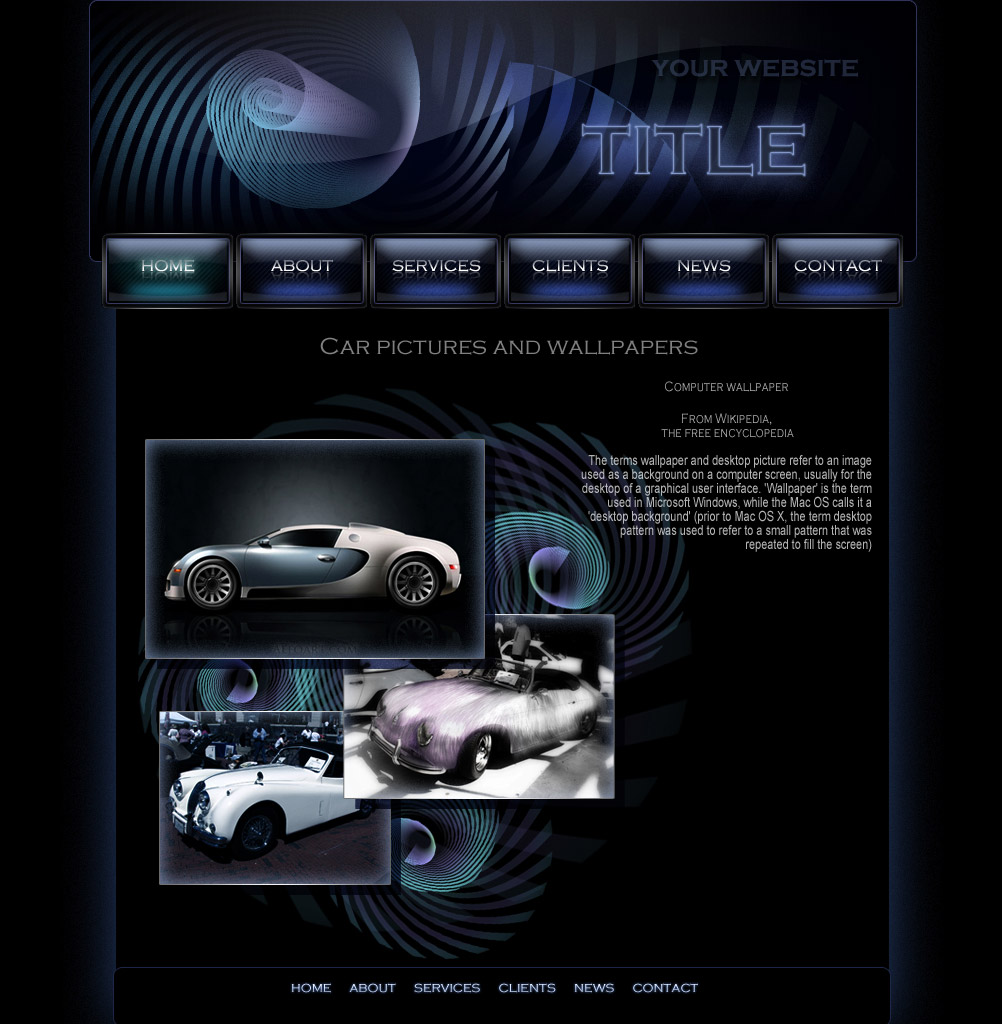 Black Web Design Templates