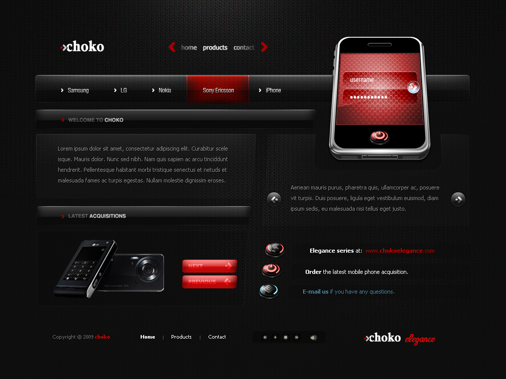 Black Web Design