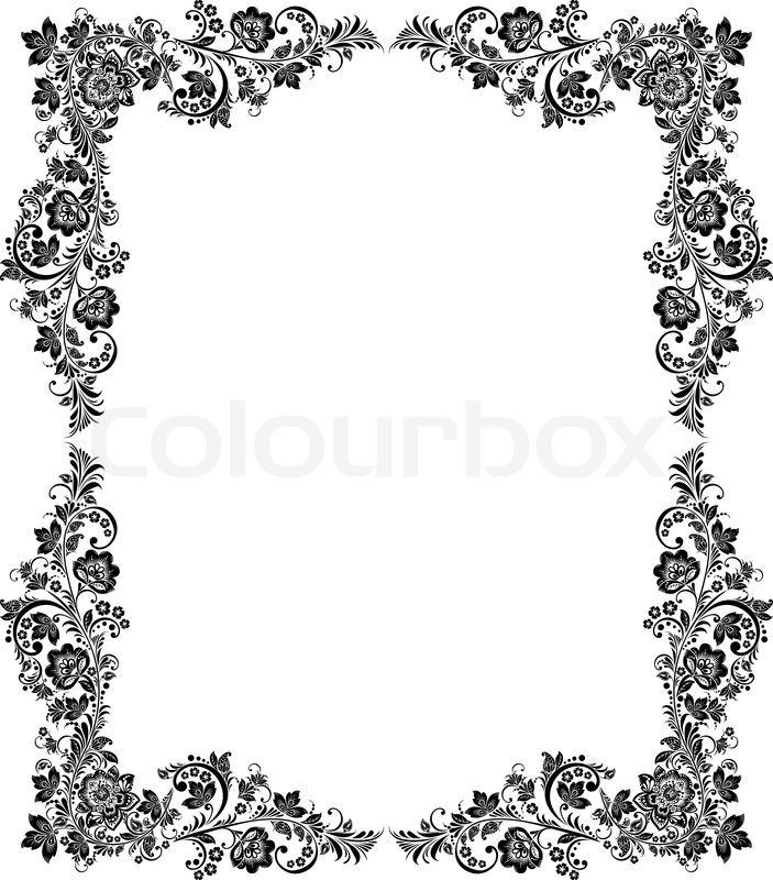 Black White Vintage Borders and Frames