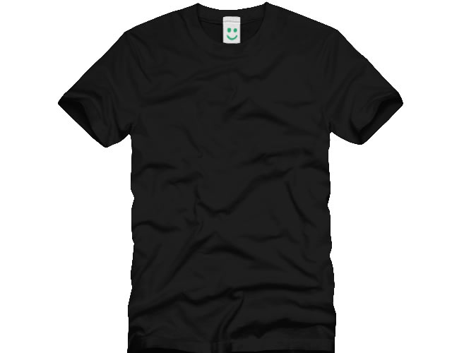 Blank Black T-Shirt Template Blank Black T-Shirt Template