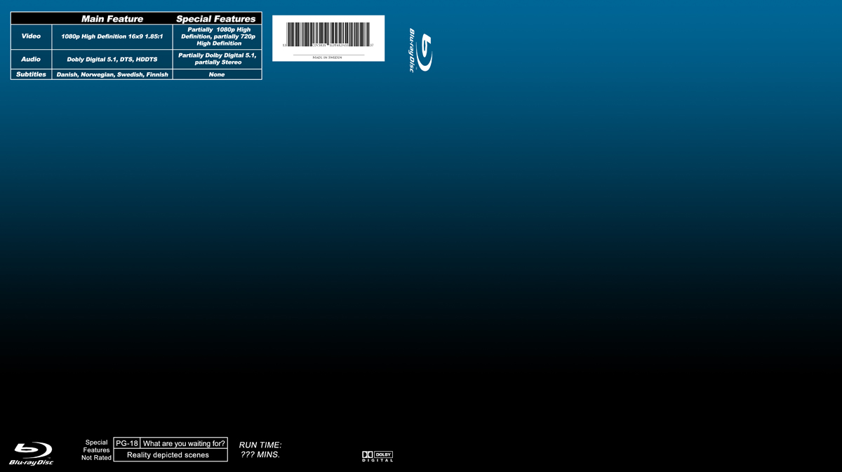 Blank Blu-ray Cover Template