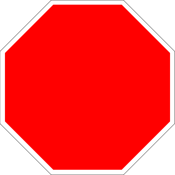 Blank Stop Sign Octagon