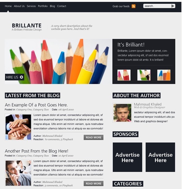 Blog Layout Template