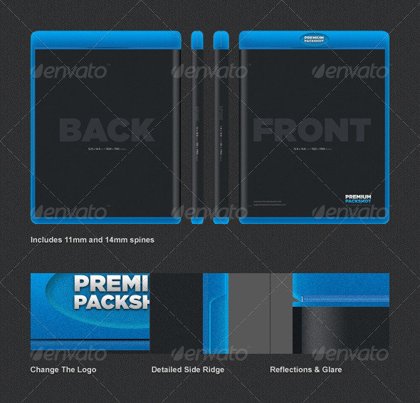 Blu-ray Case Template Photoshop