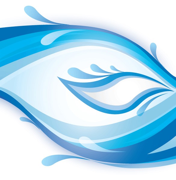 Blue Abstract Wave Vector Blue Abstract Wave Vector