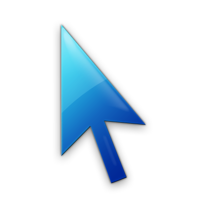 Blue Mouse Pointer Icon