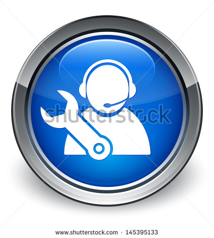 Blue Tech Support Icons