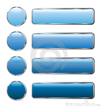 Blue Web Button