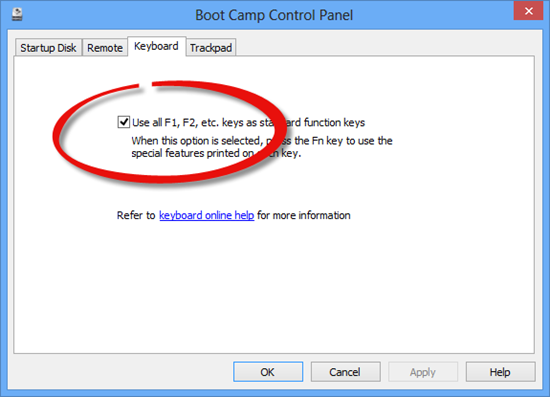 Boot Camp Control Panel Windows 1.0