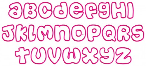 Bubble Letters Alphabet Font