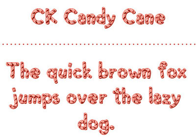 Candy Cane Letters Font Free