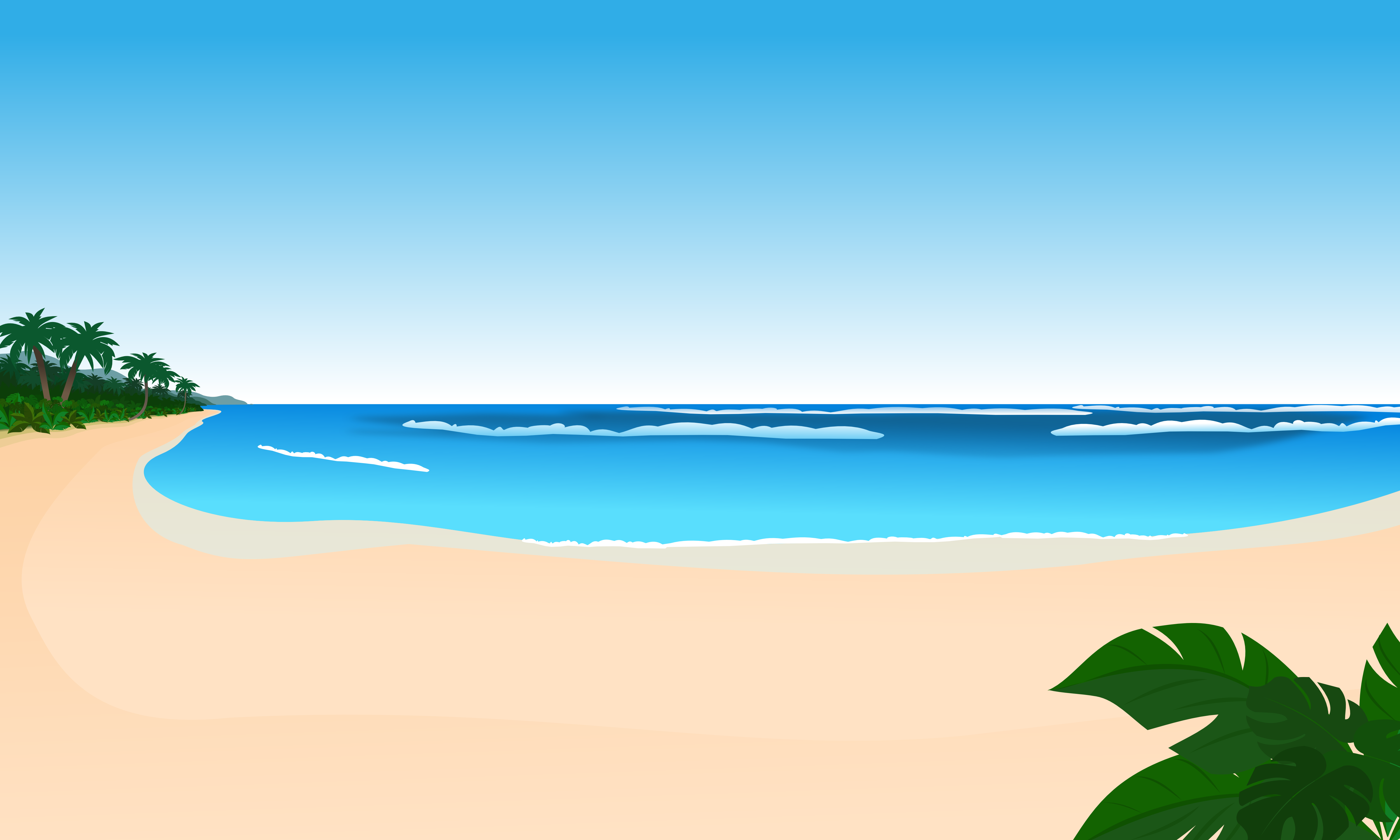 free beach cartoon clip art - photo #13