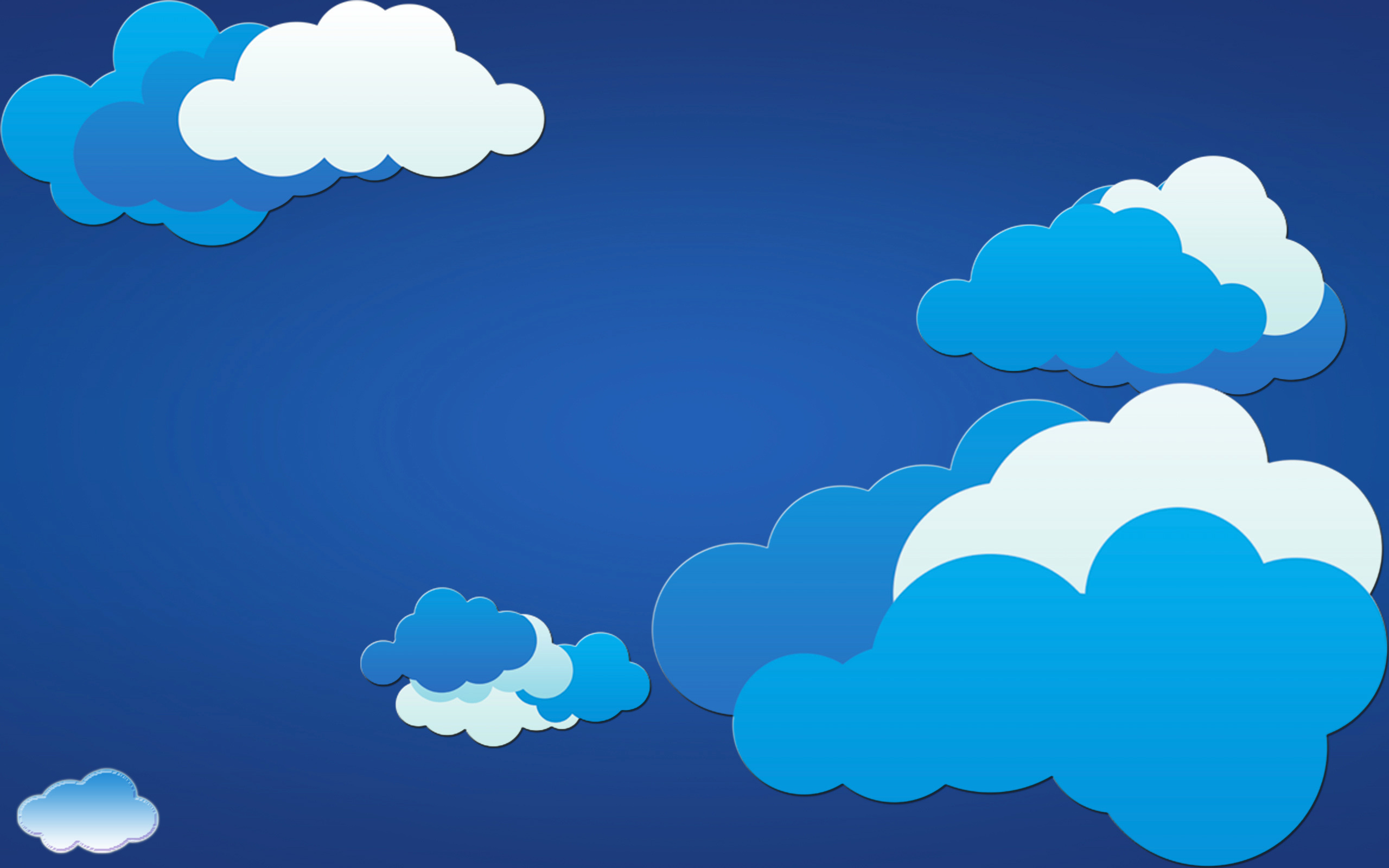 Cartoon Clouds Backgrounds Vector