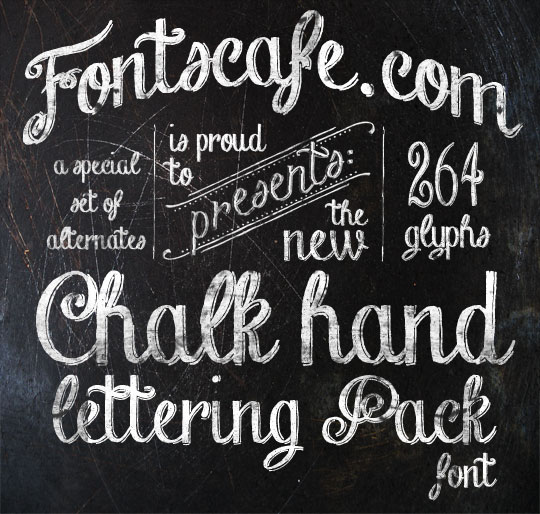 Chalk Hand Lettering Font Chalk Hand Lettering Font