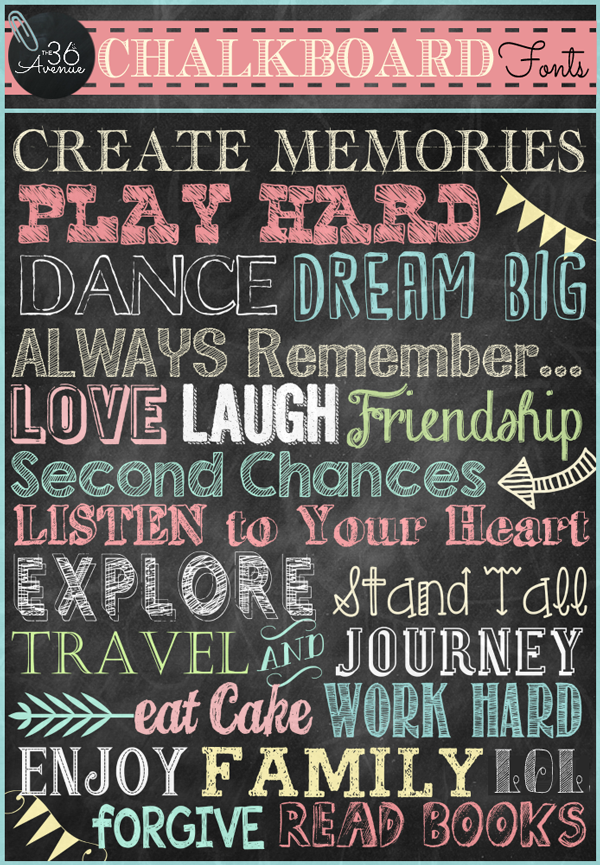 Chalkboard Fonts Free and Printable Chalkboard Fonts Free and Printable