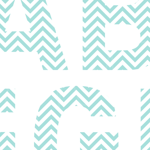 Chevron Letter Font