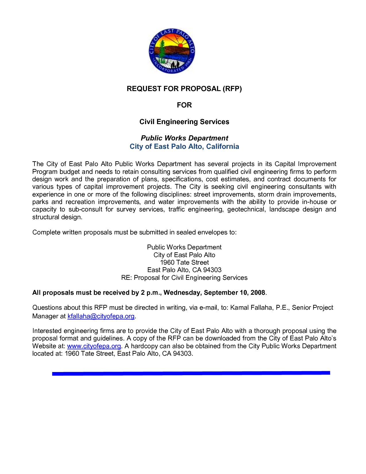 Civil Engineering Proposal Sample Civil Engineering Proposal Sample