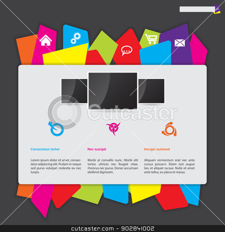 Clip Art Colorful Paper Labels Clip Art Colorful Paper Labels