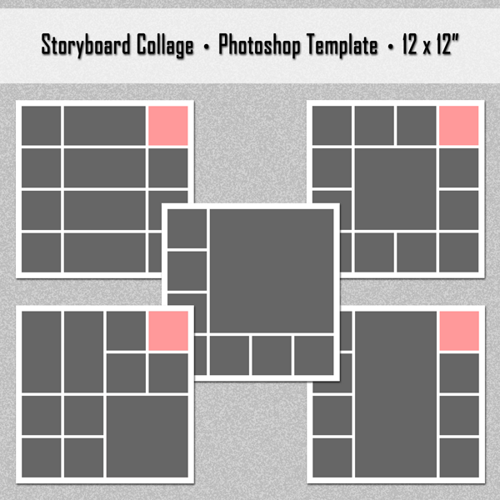 Collage Templates Photoshop Storyboards