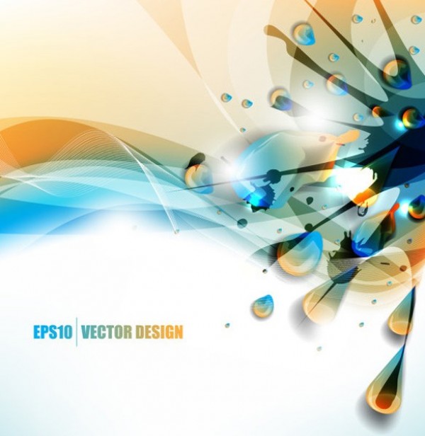 Colorful Paint Splatters Vector