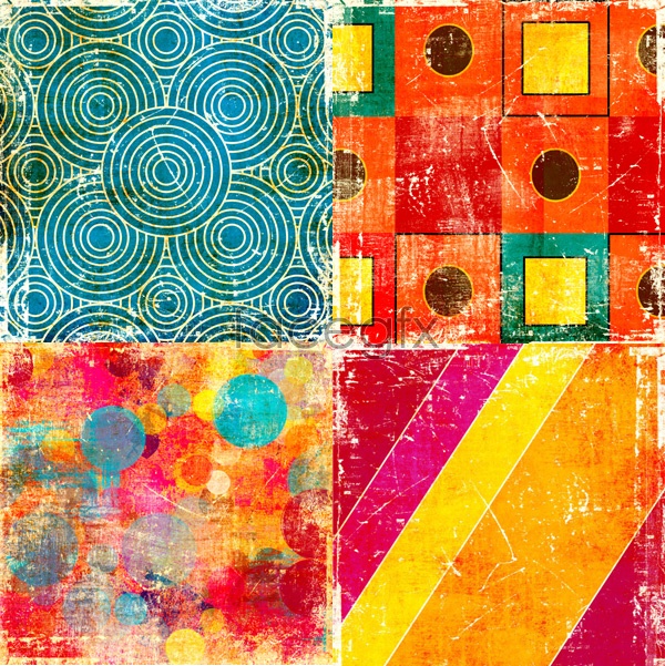 Colorful Vintage Border Colorful Vintage Border