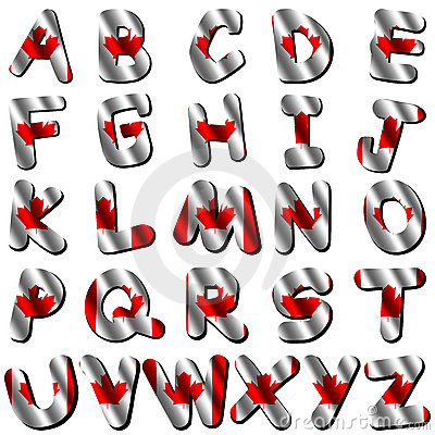 Confederate Flag Font Letters