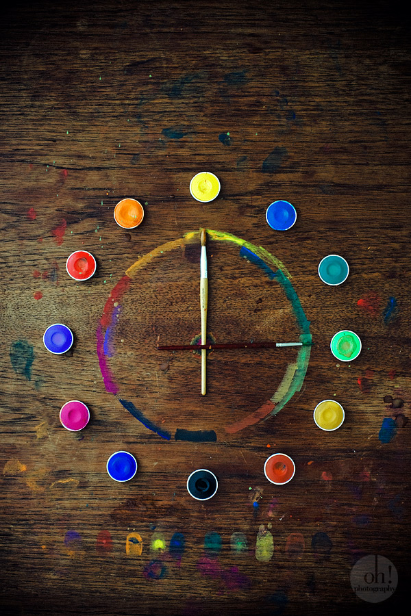 Creative Color Wheel Clock