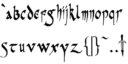 Creepy Letters Font Creepy Letters Font