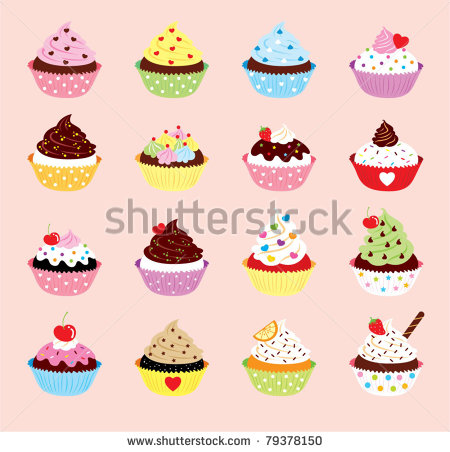 Cupcakes Vector Logo Design