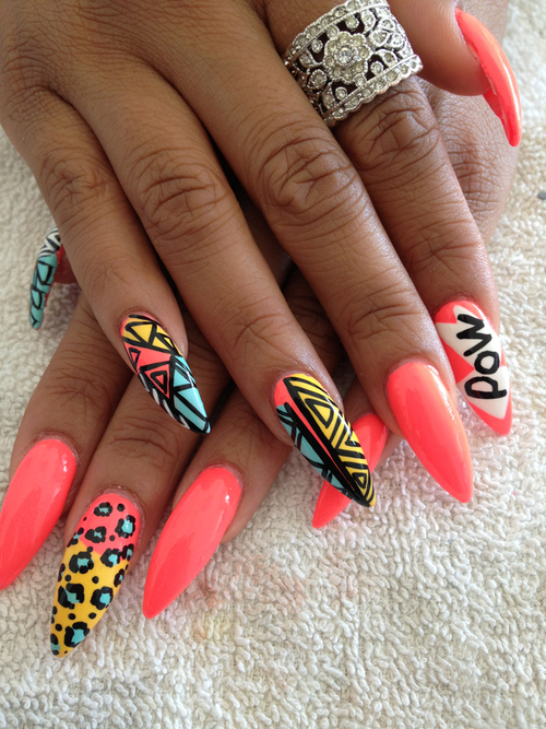 Cute Pointy Nail Designs Cute Pointy Nail Designs
