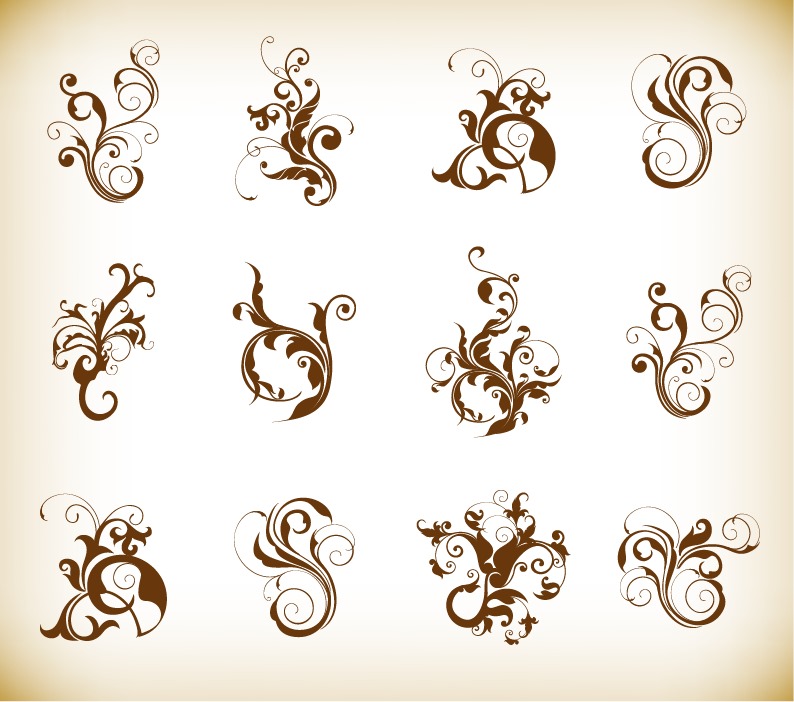 Decorative Swirl Vector Graphics