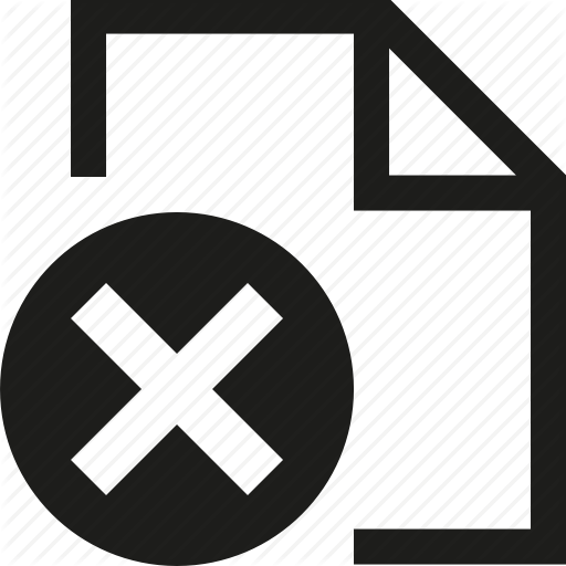 Delete Document Icon Delete Document Icon