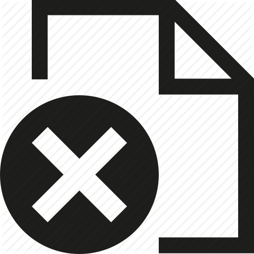 Delete Document Icon