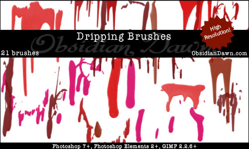 Dripping Paint Brush Photoshop Dripping Paint Brush Photoshop