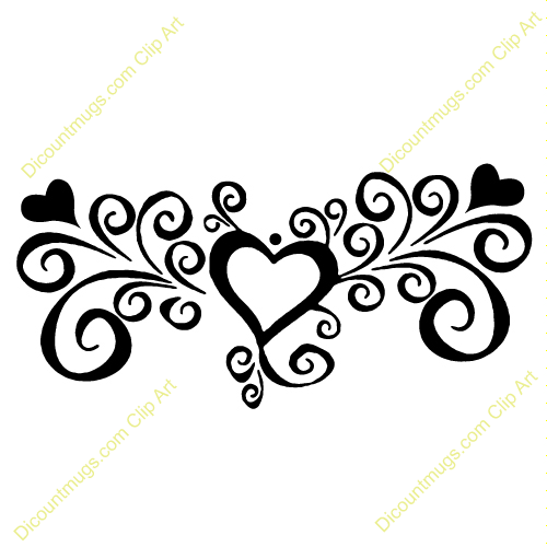 Elegant Swirl Designs Clip Art