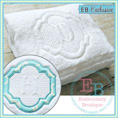 Embossed Monogram Embroidery Designs