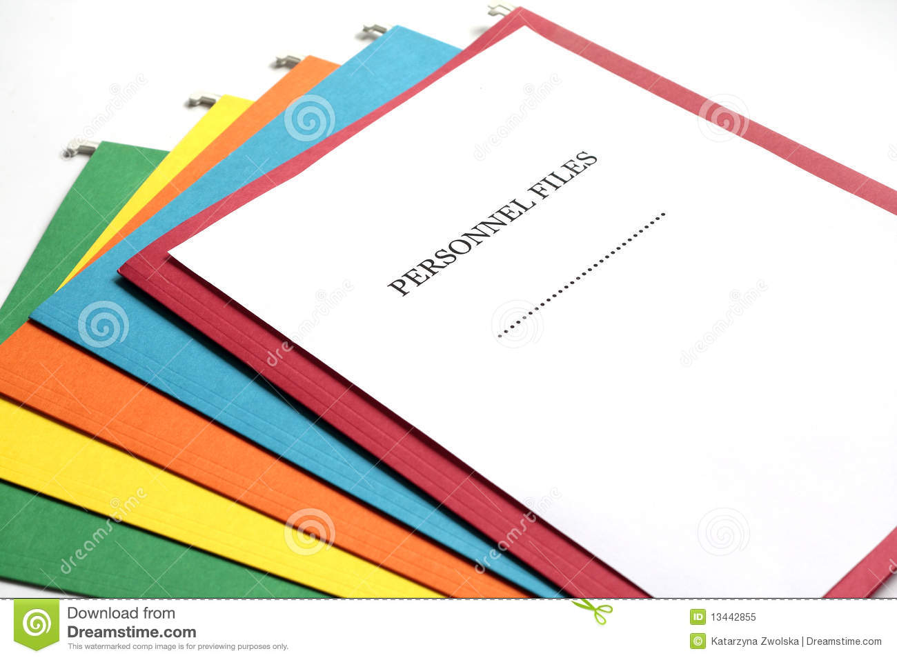 Employee Personnel File Folders