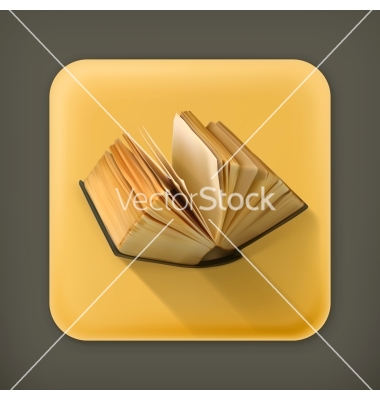 Flat Open Book Icon