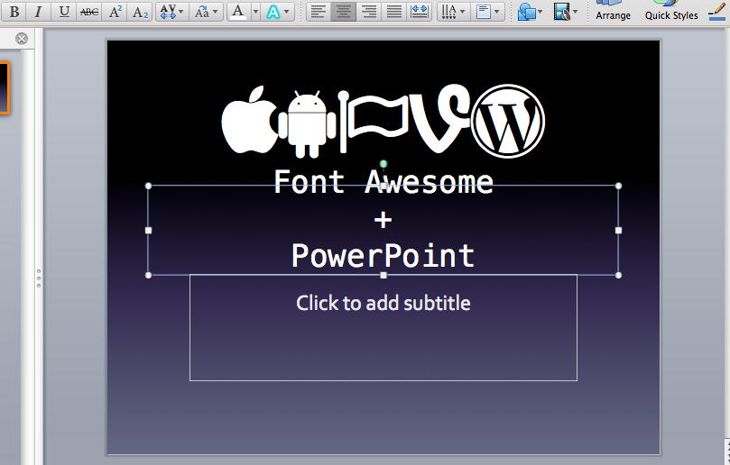 Font Awesome Icons