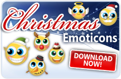 8 Christmas Emoticons Free Images