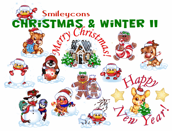 Free Christmas Emoticons for Outlook Email