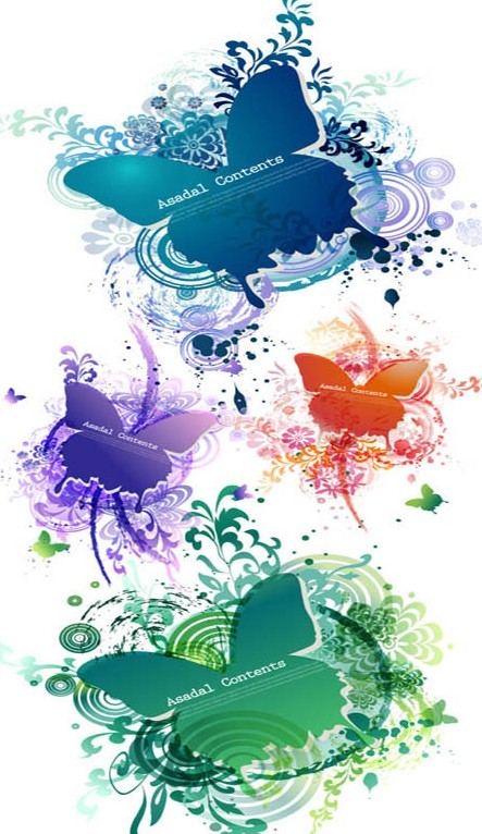 Free Colorful Vector Butterflies