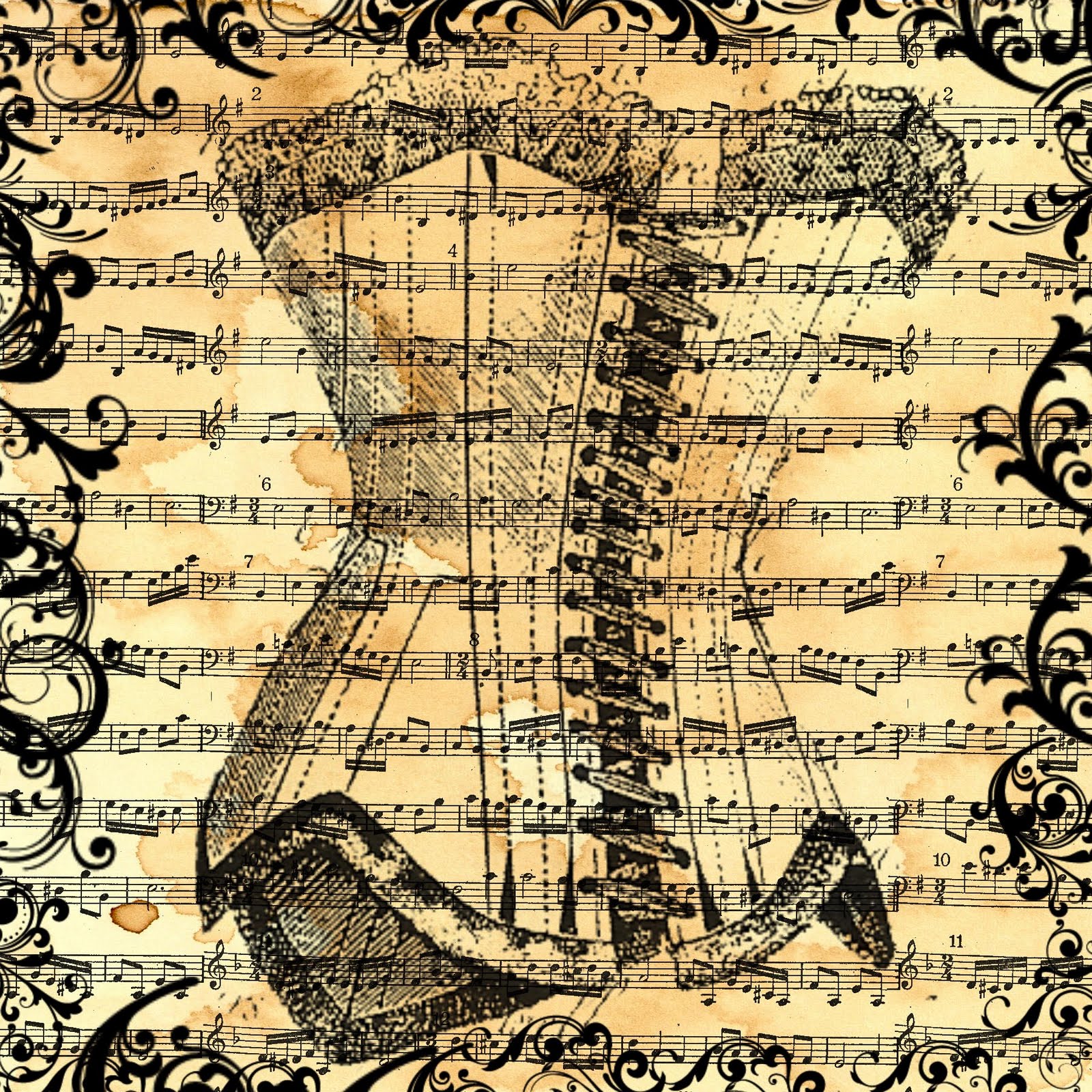 Free Digital Scrapbook Papers Vintage Free Digital Scrapbook Papers Vintage